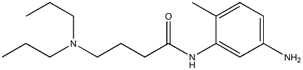 N-(5-amino-2-methylphenyl)-4-(dipropylamino)butanamide 구조식 이미지