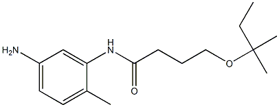 N-(5-amino-2-methylphenyl)-4-[(2-methylbutan-2-yl)oxy]butanamide 구조식 이미지