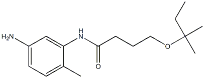 N-(5-amino-2-methylphenyl)-4-[(2-methylbutan-2-yl)oxy]butanamide Structure