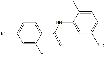 N-(5-amino-2-methylphenyl)-4-bromo-2-fluorobenzamide 구조식 이미지