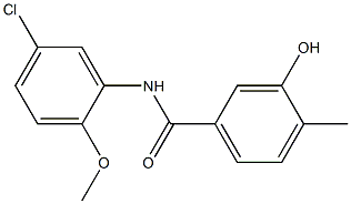 N-(5-chloro-2-methoxyphenyl)-3-hydroxy-4-methylbenzamide Structure