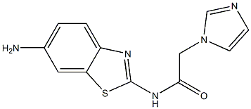 N-(6-amino-1,3-benzothiazol-2-yl)-2-(1H-imidazol-1-yl)acetamide Structure