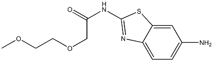 N-(6-amino-1,3-benzothiazol-2-yl)-2-(2-methoxyethoxy)acetamide Structure