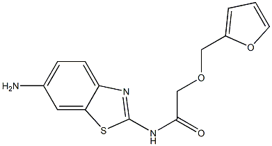 N-(6-amino-1,3-benzothiazol-2-yl)-2-(furan-2-ylmethoxy)acetamide Structure