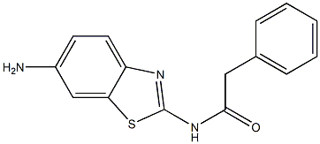 N-(6-amino-1,3-benzothiazol-2-yl)-2-phenylacetamide 구조식 이미지