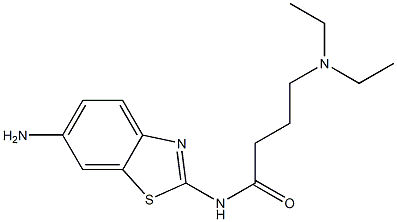 N-(6-amino-1,3-benzothiazol-2-yl)-4-(diethylamino)butanamide Structure
