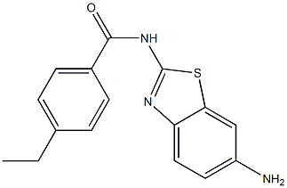 N-(6-amino-1,3-benzothiazol-2-yl)-4-ethylbenzamide Structure