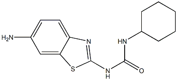 N-(6-amino-1,3-benzothiazol-2-yl)-N'-cyclohexylurea 구조식 이미지