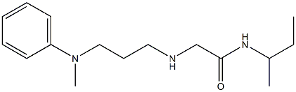 N-(butan-2-yl)-2-({3-[methyl(phenyl)amino]propyl}amino)acetamide 구조식 이미지