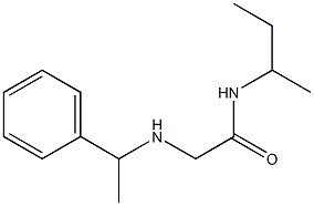 N-(butan-2-yl)-2-[(1-phenylethyl)amino]acetamide 구조식 이미지