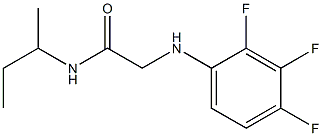 N-(butan-2-yl)-2-[(2,3,4-trifluorophenyl)amino]acetamide Structure