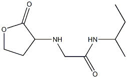 N-(butan-2-yl)-2-[(2-oxooxolan-3-yl)amino]acetamide 구조식 이미지