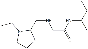 N-(butan-2-yl)-2-{[(1-ethylpyrrolidin-2-yl)methyl]amino}acetamide Structure