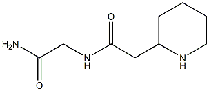 N-(carbamoylmethyl)-2-(piperidin-2-yl)acetamide 구조식 이미지