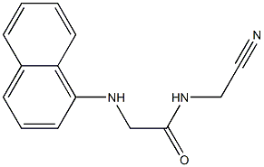 N-(cyanomethyl)-2-(naphthalen-1-ylamino)acetamide 구조식 이미지