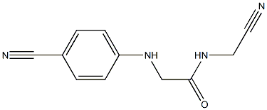 N-(cyanomethyl)-2-[(4-cyanophenyl)amino]acetamide 구조식 이미지