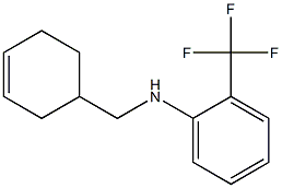 N-(cyclohex-3-en-1-ylmethyl)-2-(trifluoromethyl)aniline 구조식 이미지