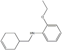 N-(cyclohex-3-en-1-ylmethyl)-2-ethoxyaniline 구조식 이미지