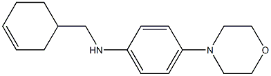 N-(cyclohex-3-en-1-ylmethyl)-4-(morpholin-4-yl)aniline 구조식 이미지