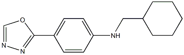 N-(cyclohexylmethyl)-4-(1,3,4-oxadiazol-2-yl)aniline 구조식 이미지