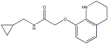 N-(cyclopropylmethyl)-2-(1,2,3,4-tetrahydroquinolin-8-yloxy)acetamide Structure