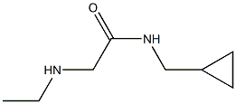 N-(cyclopropylmethyl)-2-(ethylamino)acetamide 구조식 이미지