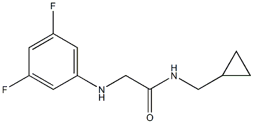 N-(cyclopropylmethyl)-2-[(3,5-difluorophenyl)amino]acetamide 구조식 이미지