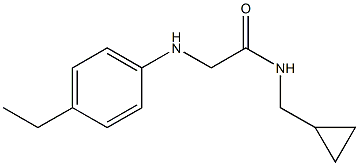 N-(cyclopropylmethyl)-2-[(4-ethylphenyl)amino]acetamide 구조식 이미지