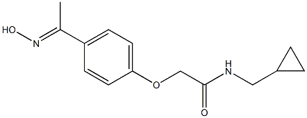 N-(cyclopropylmethyl)-2-{4-[(1E)-N-hydroxyethanimidoyl]phenoxy}acetamide Structure