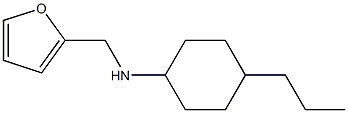 N-(furan-2-ylmethyl)-4-propylcyclohexan-1-amine 구조식 이미지