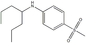 N-(heptan-4-yl)-4-methanesulfonylaniline Structure