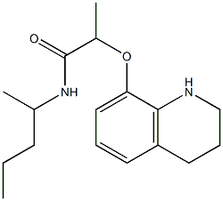 N-(pentan-2-yl)-2-(1,2,3,4-tetrahydroquinolin-8-yloxy)propanamide Structure