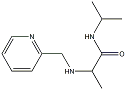 N-(propan-2-yl)-2-[(pyridin-2-ylmethyl)amino]propanamide Structure