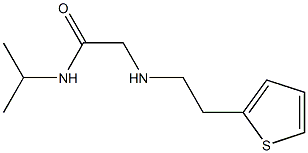 N-(propan-2-yl)-2-{[2-(thiophen-2-yl)ethyl]amino}acetamide 구조식 이미지