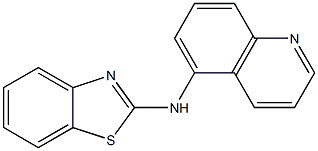 N-(quinolin-5-yl)-1,3-benzothiazol-2-amine 구조식 이미지