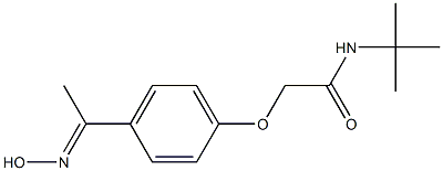 N-(tert-butyl)-2-{4-[(1E)-N-hydroxyethanimidoyl]phenoxy}acetamide Structure