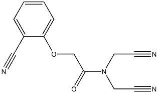 N,N-bis(cyanomethyl)-2-(2-cyanophenoxy)acetamide Structure