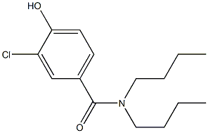 N,N-dibutyl-3-chloro-4-hydroxybenzamide 구조식 이미지