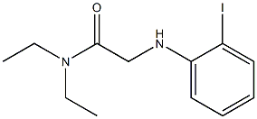 N,N-diethyl-2-[(2-iodophenyl)amino]acetamide 구조식 이미지