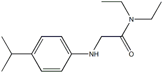 N,N-diethyl-2-{[4-(propan-2-yl)phenyl]amino}acetamide 구조식 이미지