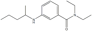 N,N-diethyl-3-(pentan-2-ylamino)benzamide 구조식 이미지