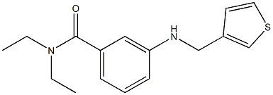 N,N-diethyl-3-[(thiophen-3-ylmethyl)amino]benzamide Structure