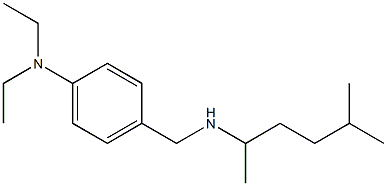 N,N-diethyl-4-{[(5-methylhexan-2-yl)amino]methyl}aniline 구조식 이미지