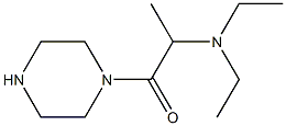 N,N-diethyl-N-(1-methyl-2-oxo-2-piperazin-1-ylethyl)amine Structure