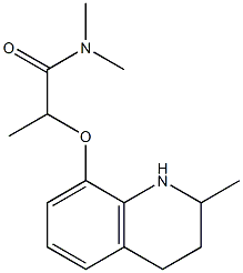 N,N-dimethyl-2-[(2-methyl-1,2,3,4-tetrahydroquinolin-8-yl)oxy]propanamide Structure