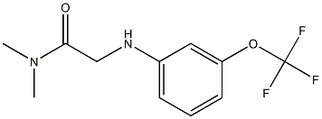 N,N-dimethyl-2-{[3-(trifluoromethoxy)phenyl]amino}acetamide Structure