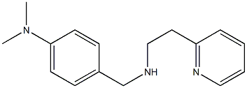 N,N-dimethyl-4-({[2-(pyridin-2-yl)ethyl]amino}methyl)aniline Structure