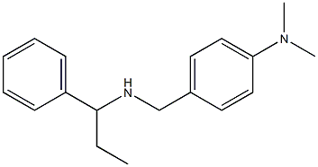 N,N-dimethyl-4-{[(1-phenylpropyl)amino]methyl}aniline 구조식 이미지