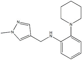 N-[(1-methyl-1H-pyrazol-4-yl)methyl]-2-(piperidin-1-yl)aniline 구조식 이미지