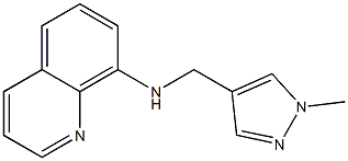 N-[(1-methyl-1H-pyrazol-4-yl)methyl]quinolin-8-amine 구조식 이미지